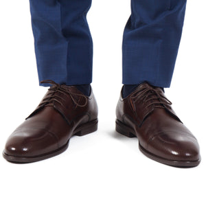 Pantofi barbatesti din piele - Oxford - Maro Ciocolată