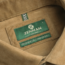 Cămașă din raiat fin - ZENMAN RoyalTOUCH™ - Corduroy EDITION - Bej Camel