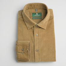 Cămașă din raiat fin - ZENMAN RoyalTOUCH™ - Corduroy EDITION - Bej Camel