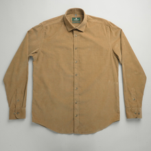 Cămașă din raiat fin - ZENMAN RoyalTOUCH™ - Corduroy EDITION - Bej Camel