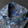 Cămașă Confex - Forme florale - Albastru multicolor - M10