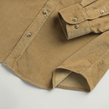 Cămașă din raiat fin - ZENMAN RoyalTOUCH™ - Corduroy EDITION - Bej Camel