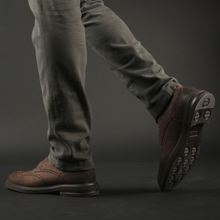 Pantofi bărbătești din piele - Bucovina Vintage Club - Maro rustic