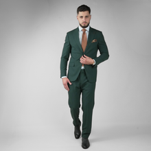 Costum bărbătesc - Sartoria - Bellagio STRIPE - Verde Smarald