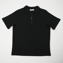 Tricou pentru bărbați - ANTIOCH - Riviera KNIT - Negru
