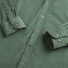 Cămașă din raiat fin - ZENMAN RoyalTOUCH™ - Corduroy EDITION - Verde Salvie