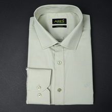 Cămașă Ares pentru bărbați - CLASIC FLEX - Uni - Verde Olive