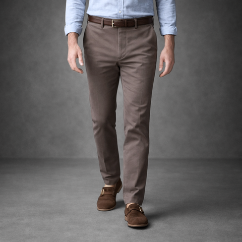 Pantaloni casual bărbați Confex - Maro