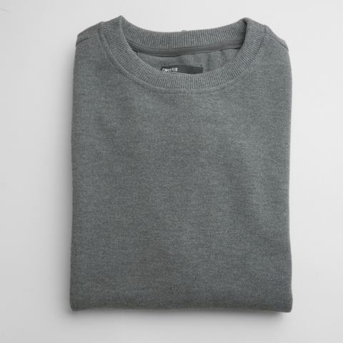 Pulover pentru bărbați - CHESTER VelvetCOTTON™ - Gri plumb