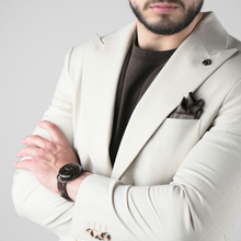 Sacou pentru bărbați - C. Baybars - LINERO - Bej cu alb
