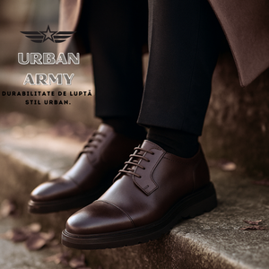 Pantofi bărbătești din piele - URBAN Army - Maro Millenium