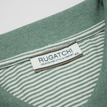 Tricou pentru bărbați - RUGATCHI - Supreme - Alb cu verde