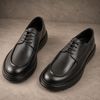 Pantofi bărbătești din piele - BISON UltraLIGHT™ –  Negru Intens