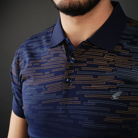 Tricou Polo pentru bărbați - Ares - SIMBA - Bleumarin
