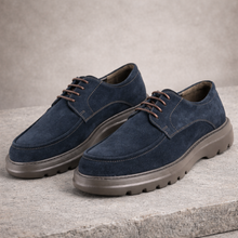 Pantofi bărbătești din piele - ZENMAN UltraLIGHT - Bleumarin Velur