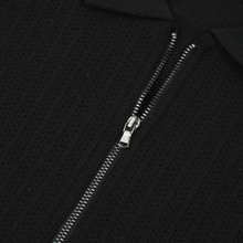 Tricou pentru bărbați - ANTIOCH - Riviera KNIT - Negru