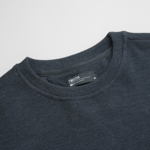 Pulover pentru bărbați - CHESTER VelvetCOTTON™ - Bleumarin indigo