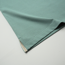 Tricou Polo pentru bărbați - ARES - CAPRI - Verde pal cu bleumarin și bej