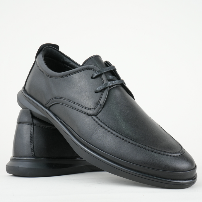 Pantofi bărbătești din piele -  Onix - Negru