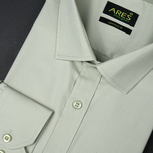 Cămașă Ares pentru bărbați - CLASIC FLEX - Uni - Verde Olive