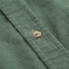 Cămașă din raiat fin - ZENMAN RoyalTOUCH™ - Corduroy EDITION - Verde Salvie
