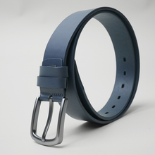 Curea piele naturală fără cusături - Proartimar - 40 mm - Bleumarin