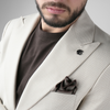 Sacou pentru bărbați - C. Baybars - LINERO - Bej cu alb