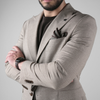 Sacou pentru bărbați - C. Baybars - LINERO - Maro cu bej