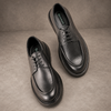 Pantofi bărbătești din piele - BISON UltraLIGHT™ –  Negru Intens