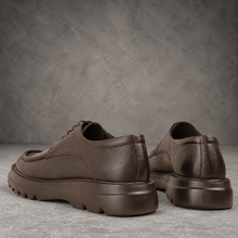 Pantofi bărbătești din piele - BISON UltraLIGHT™ –  Maro Ciocolată