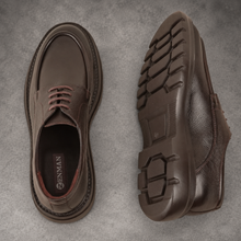 Pantofi bărbătești din piele - BISON UltraLIGHT™ –  Maro Ciocolată