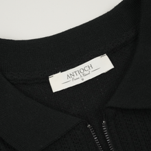Tricou pentru bărbați - ANTIOCH - Riviera KNIT - Negru