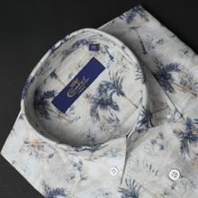 Cămașă Confex din in - BRACCIANO - Model floral - M4