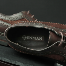 Pantofi bărbătești din piele - ZEBRUGE - Maro ciocolată