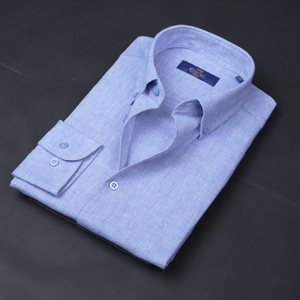 Cămașă Confex din in - Premium DeLuxe - Bleu