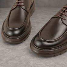 Pantofi bărbătești din piele - BISON UltraLIGHT™ –  Maro Ciocolată
