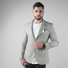Sacou pentru bărbați - C. Baybars - LINERO - Verde olive cu alb
