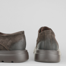 Pantofi bărbătești din piele - ZENMAN UltraLIGHT - Maro Ciocolată Velur