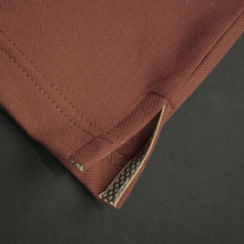 Tricou cu mânecă lungă pentru bărbați - Ares - Urban STRIPE - Cărămiziu cu maro