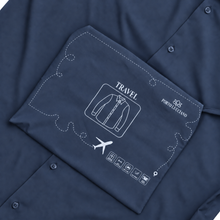 Cămașă bărbați SmartTRAVEL™ Easy-CARE – Bleumarin