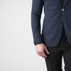 Sacou texturat C. Baybars - BELLARO - Bleumarin