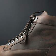 Ghete din piele naturală - ALPIN - Maro antichizat