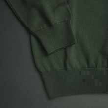 Pulover bărbătesc Premium Zip-UP - Verde închis