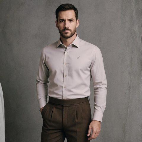 Cămașă Ares pentru bărbați - Levante - Cappuccino