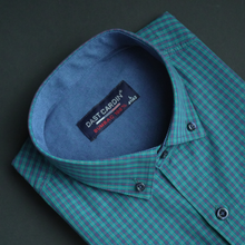 Cămașă pentru bărbați - Napoli - Turcoaz cu albastru și roșu