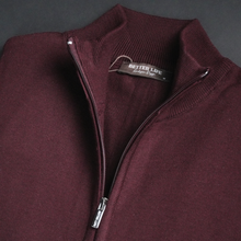 Pulover bărbătesc Premium Zip-UP - Vișiniu