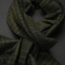 Eșarfă elegantă - Infinity - Kaki cu negru