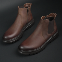 Ghete piele naturală - York - Maro antichizat