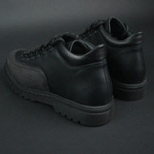 Ghete din piele naturală - EXPLORER - Negru