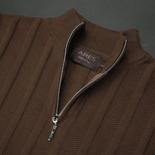 Pulover pentru bărbați - Imperial - Maro-SlimFIT